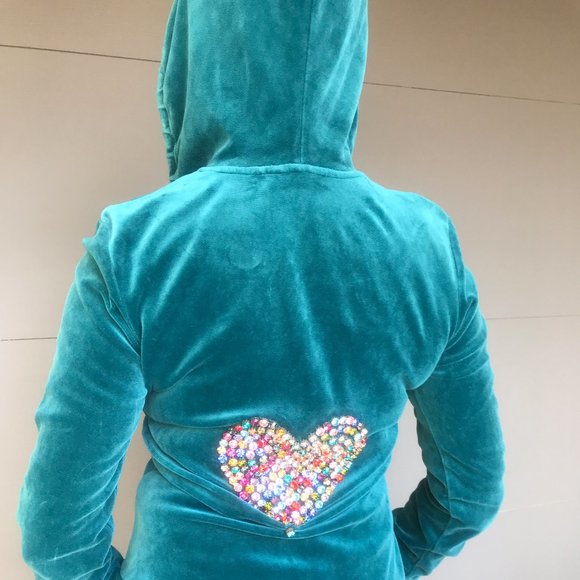 Juicy Couture velour crystal embelished hoodie - Picture 6 of 10